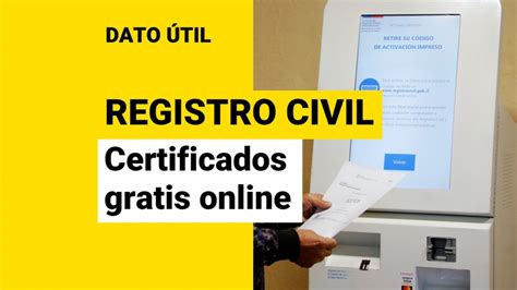 registro civil certificado digital