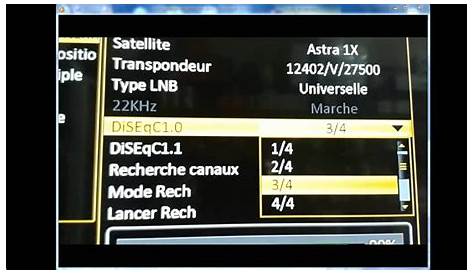Reglage Decodeur Satellite Astra Hdsat Sf500+ Pointeur Satfinder Dvbs2 Réglage