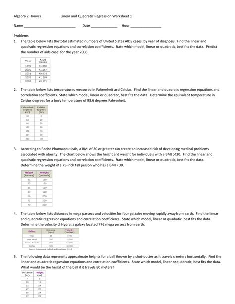 regression analysis practice problems pdf
