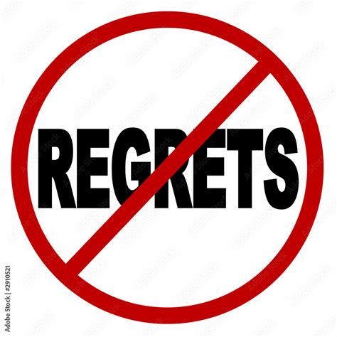 regrets no