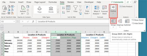 Excel Grouper des lignes ou des colonnes YouTube