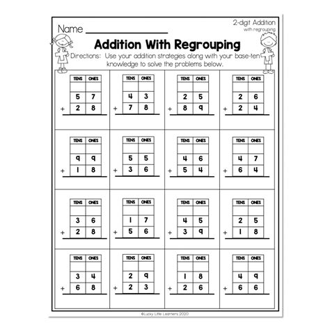 Regrouping 2Nd Grade Math Worksheets