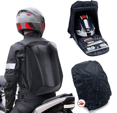 Regular Backpack On Motorcycle
