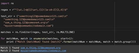 regular expression to check email validation in python