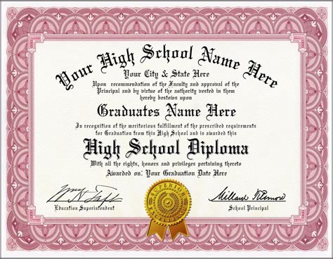 regular high school diploma