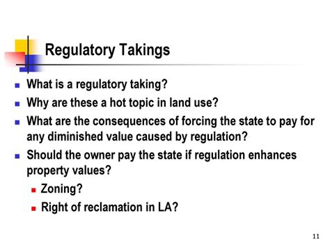 Regulatory Taking Examples