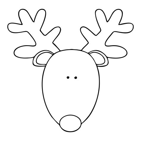 Reindeer Head Pattern Printable