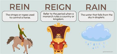 reins or reigns difference