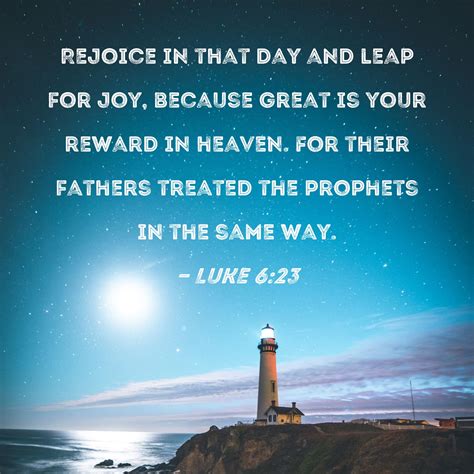 rejoice and leap for joy