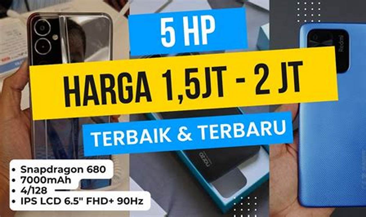 Cari HP Murah? Intip Rekomendasi Terbaik di Bawah 1,5 Juta!