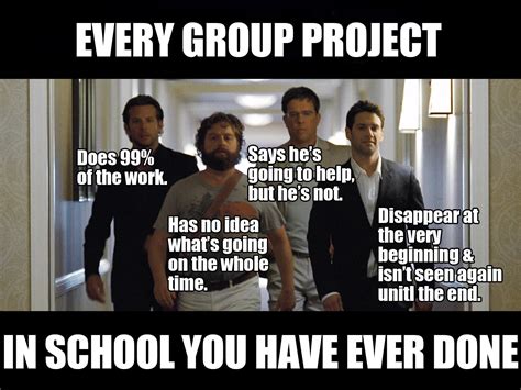 relatable school memes about group projects