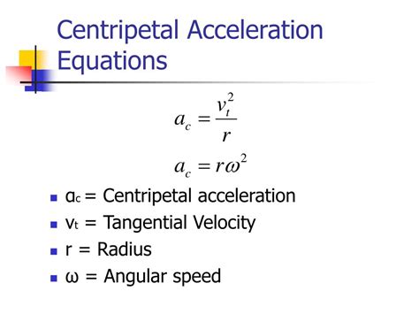 Relation Between Centripetal Acceleration And Angular Acceleration