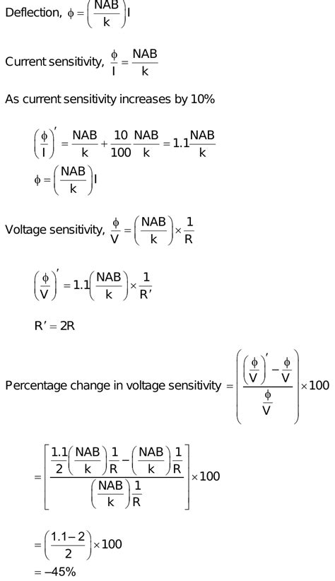 relation between voltage sensitivity and current sensitivity of a moving coil galvanometer is