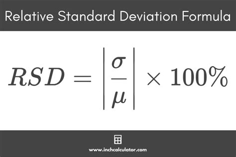 relative standard deviation calculator online