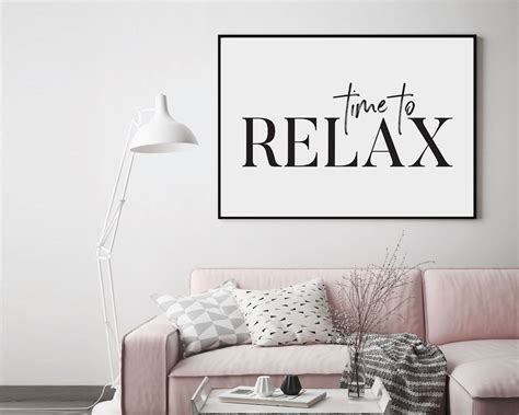 Relax Wall Decor Bedroom