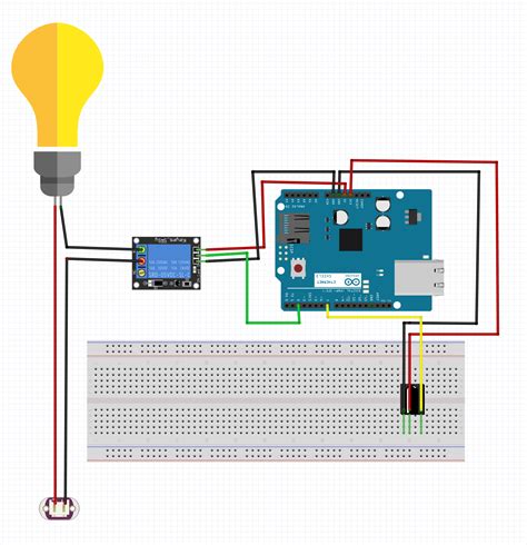 relay and bulb connection