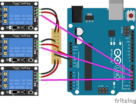 Relay Arduino Fritzing
