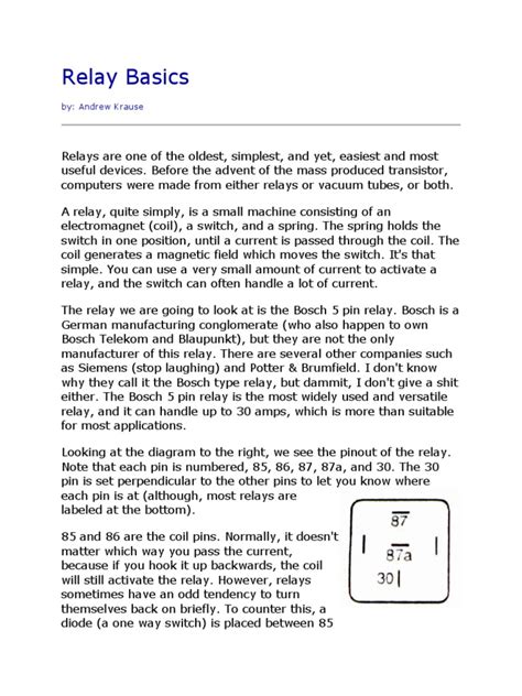 Relay Basics Pdf