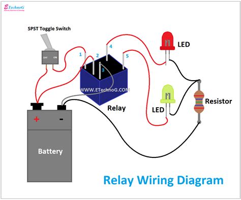 Relay Circuit Schematic Diagram