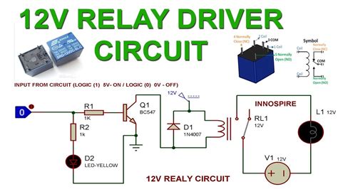 Relay Circuit Using Transistor
