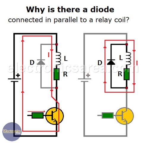 Relay Circuit With Diode