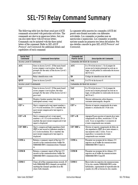 Relay Command Example
