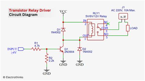 Relay Driver Using Transistor