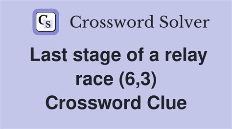 Relay On Crossword