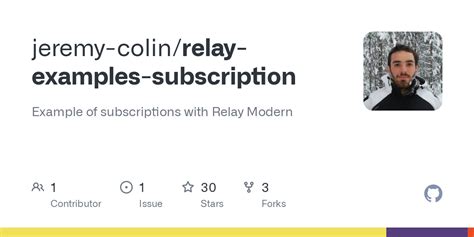 Relay Subscription Example
