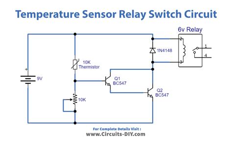 Relay With Temperature Sensor