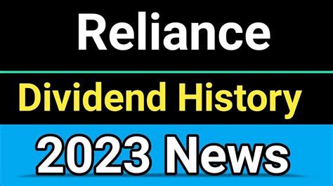 reliance dividend history moneycontrol