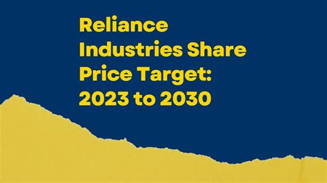reliance industries target price 2023