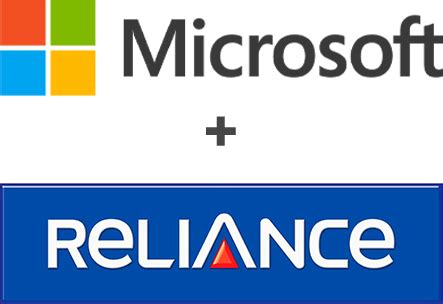 reliance microsoft partnership