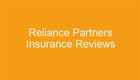 reliance partners insurance log in
