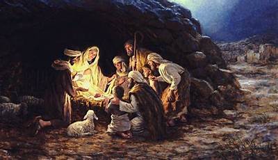 Religious Christmas Paintings On Canvas