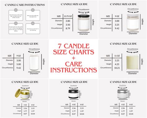 Religious Candle Dimensions