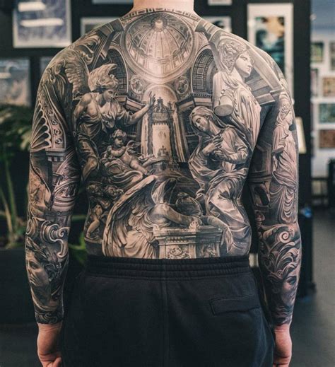 Religious Tattoos Back Piece