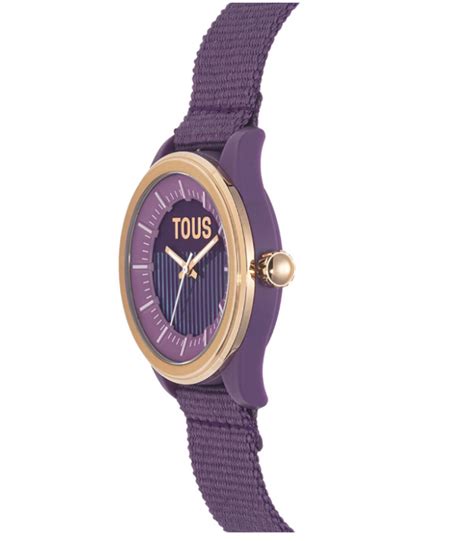 Reloj de mujer analógico Vibrant Sun en lila · Tous