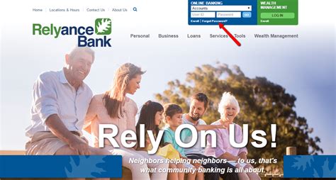 relyance bank online banking login