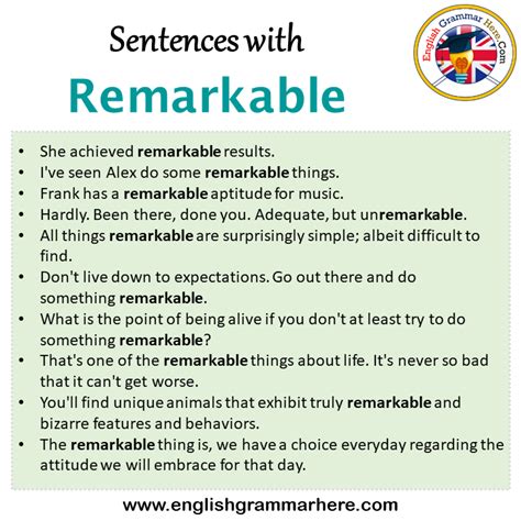 Remarkable Examples