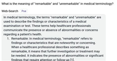 remarkable medical meaning