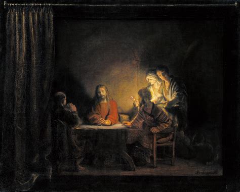 rembrandt cena in emmaus