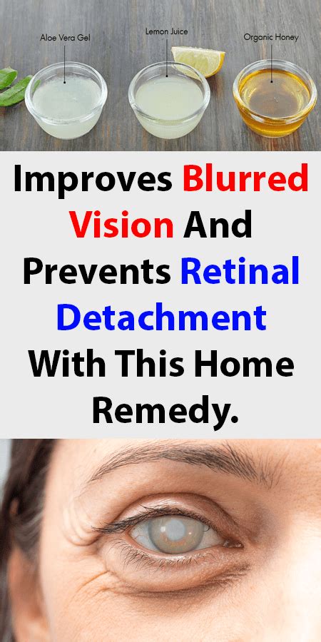 remedies for blurred vision