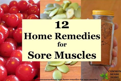 remedies for sore back