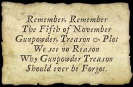 Guy Fawkes Quote “Remember, remember the 5th of November.”