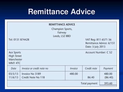 12 Remittance Advice Template Excel Excel Templates