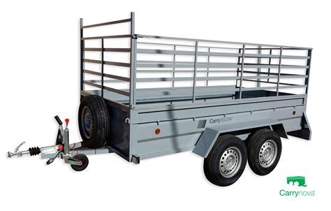 Remolque agrícola basculante de dos ejes tandem