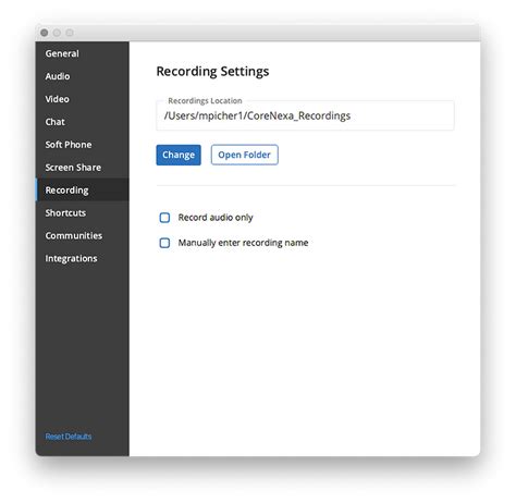 Remote Audio Only Option