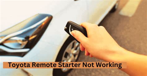 Remote Car Starter Not Working