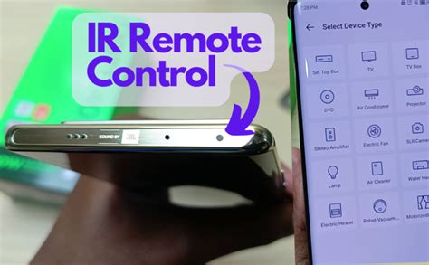 Remote Control Sensor In Mobile
